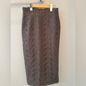 Giambattista Valli Elegant Lace Pencil Skirt
